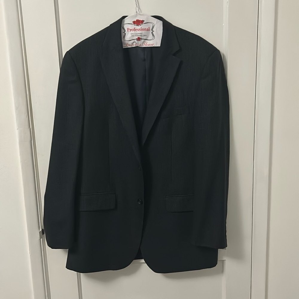 Pronto Uomo Men’s Blue Tweed 42L Blazer Sport Coat